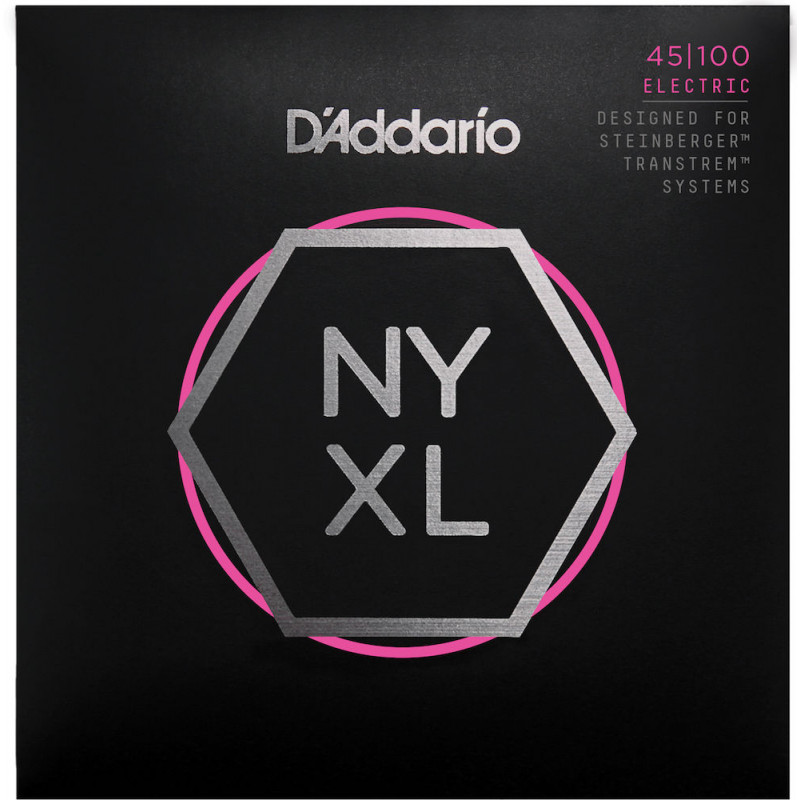 D'Addario NYXLS45100 filet nickel, Regular Light, 45-100, diapason long - jeux guitare basse