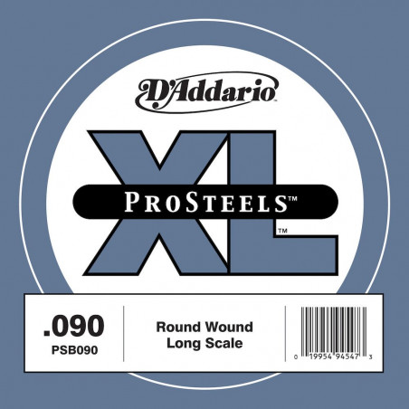 D'Addario ProSteels PSB090, corde longue, .090 - Corde au détail – guitare basse
