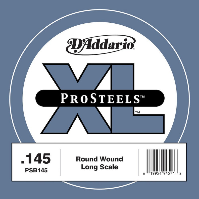 D'Addario ProSteels PSB145, corde longue, .145 - Corde au détail – guitare basse