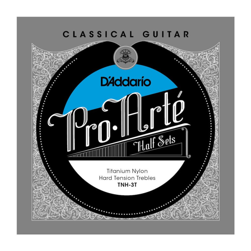 D'Addario TNH-3T Pro-Arte Hybrid Titanium - Jeu de 3 cordes aigues - Guitare Classique