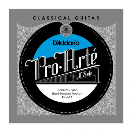 D'Addario TNH-3T Pro-Arte Hybrid Titanium - Jeu de 3 cordes aigues - Guitare Classique