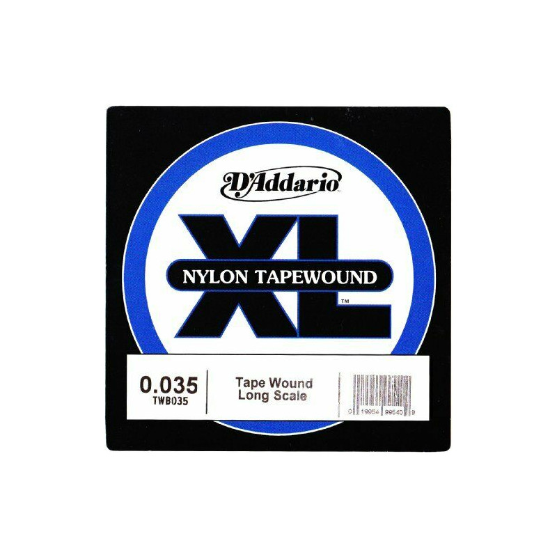 D'Addario TWB035 .035 - Corde au détail, filet nylon – guitare basse