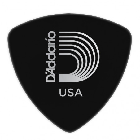 D'Addario 2CBK6-100 - Médiators noirs, pack de 100, Heavy, format large