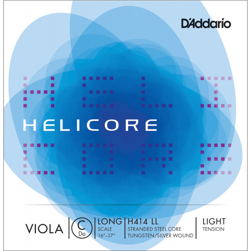 D'Addario H414 LL - Corde seule (Do) alto Helicore, Long Scale, Light