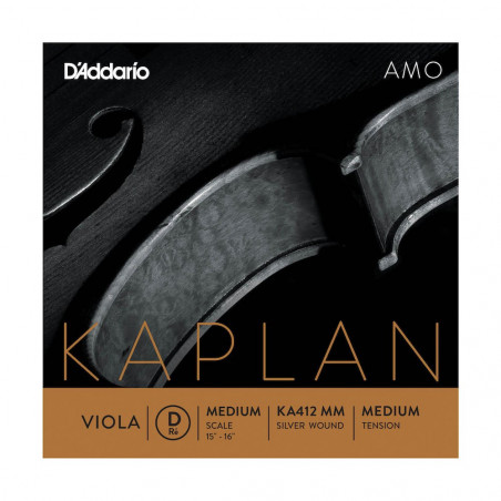 D'Addario KA412 MM - Corde seule (ré) alto Amo, diapason moyen, Medium