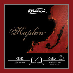 D'Addario KS512 4/4L - Corde seule (Ré) violoncelle Kaplan, manche 4/4, Light