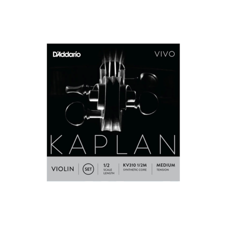 D'Addario KV310 1/2M - Jeu de cordes violon 1/2 Vivo, Medium