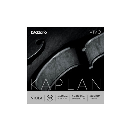 D'Addario KV410 MM - Jeu de cordes alto Vivo, diapason moyen, Medium