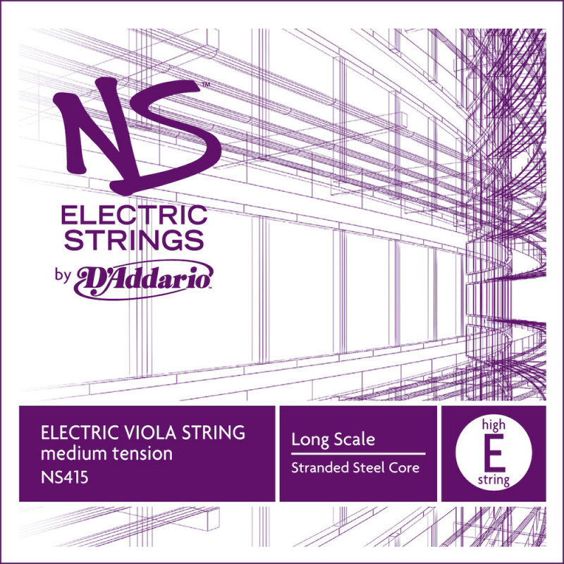 D'Addario NS415 - Corde seule (Mi grave) alto NS Electric, Long Scale, Medium