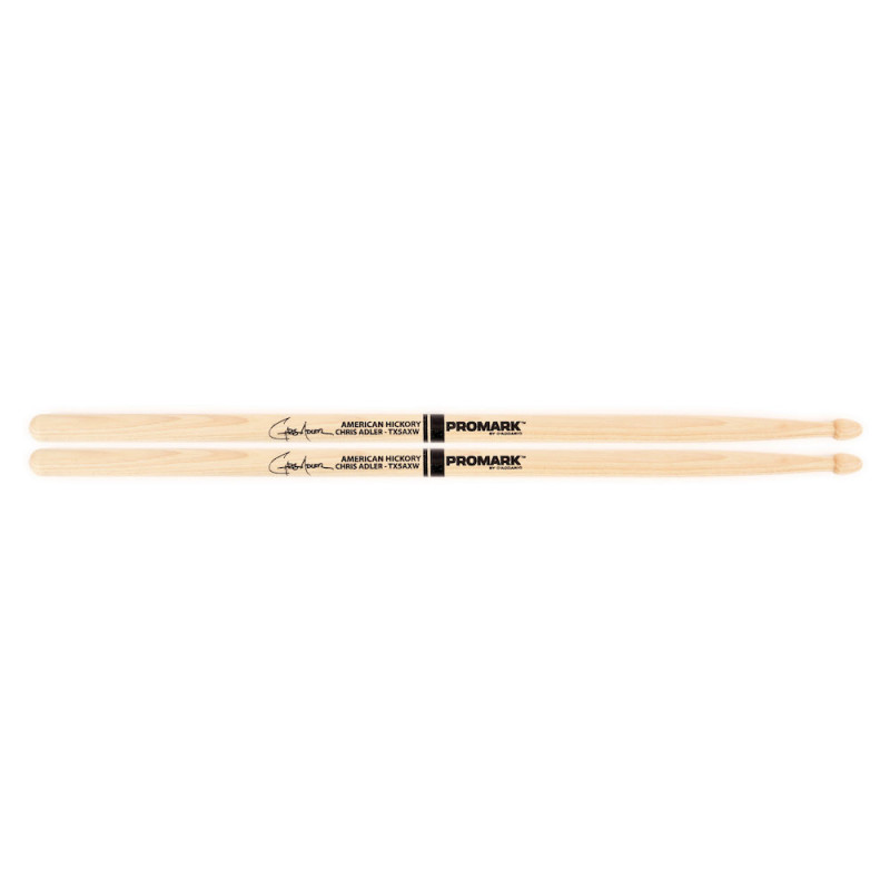 Pro-Mark TX5AXW - Baguettes Chris Adleren Hickory 5AX, olive en bois