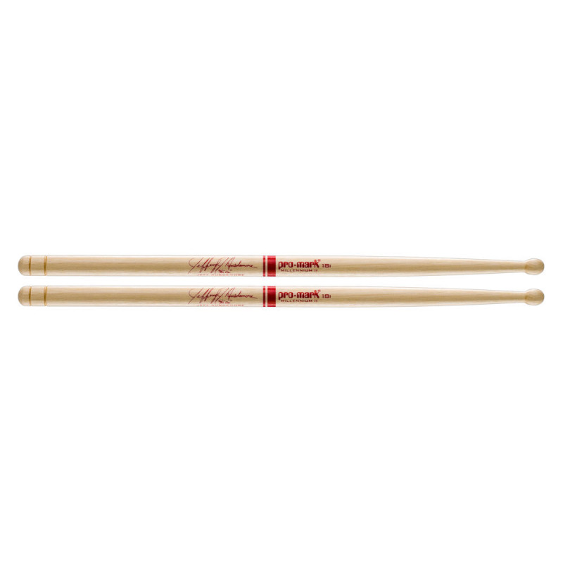 Pro-Mark TXDC18IW - Baguette en hickory avec olive en bois DC18i Jeff Ausdemore