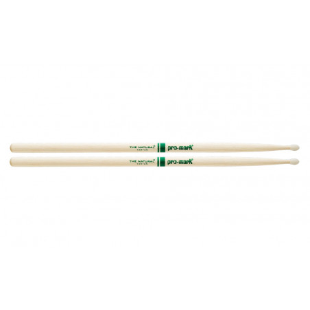 Pro-Mark TXR7AN - Baguettes The Naturalen Hickory 7A, olive en nylon