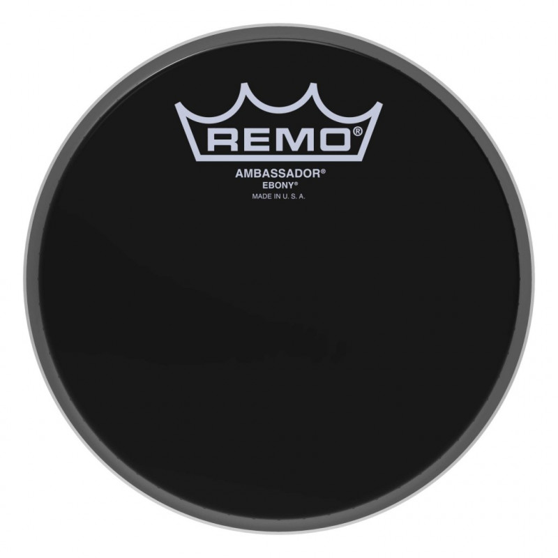 Remo ES-0006-00 - Peau Ebony Ambassador 6" pour Tom