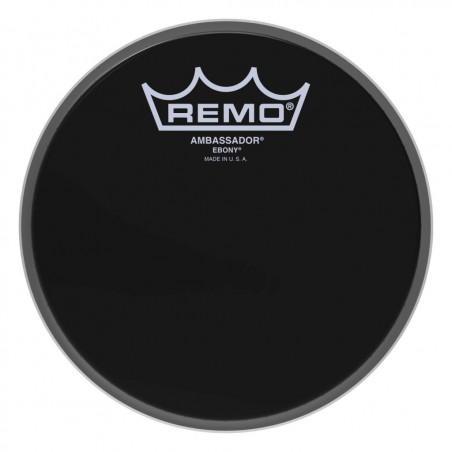 Remo ES-0006-00 - Peau Ebony Ambassador 6" pour Tom