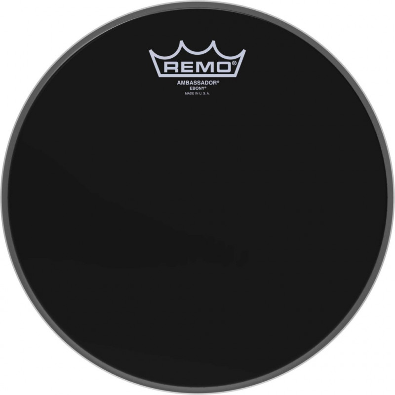 Remo ES-0010-00 - Peau Ebony Ambassador 10" pour Tom/ Caisse claire