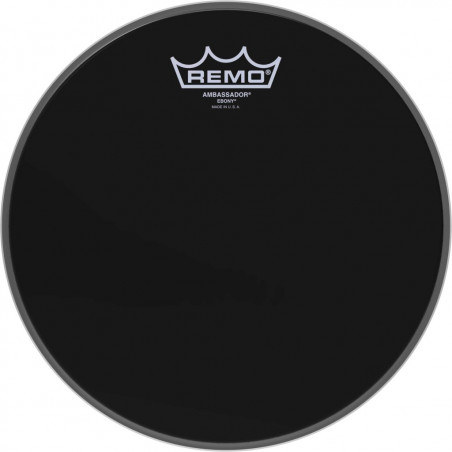 Remo ES-0010-00 - Peau Ebony Ambassador 10" pour Tom/ Caisse claire