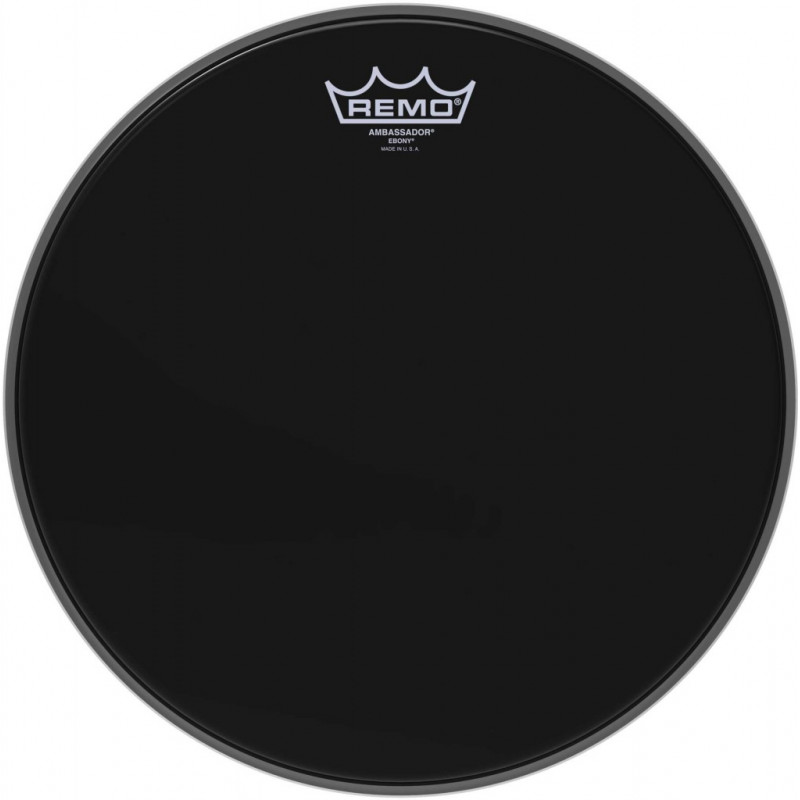 Remo ES-0013-00 - Peau Ebony Ambassador 13" pour Tom/ Caisse claire