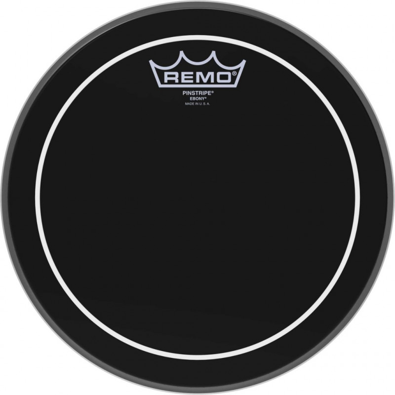 Remo ES-0610-PS - Peau Ebony Pinstripe 10" pour Tom/ Caisse claire