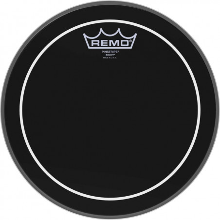 Remo ES-0610-PS - Peau Ebony Pinstripe 10" pour Tom/ Caisse claire