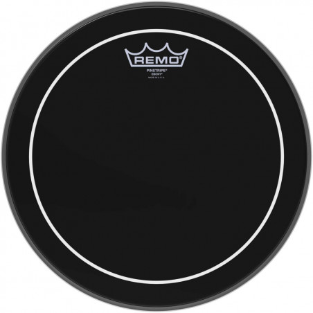 Remo ES-0612-PS - Peau Ebony Pinstripe 12" pour Tom/ Caisse claire