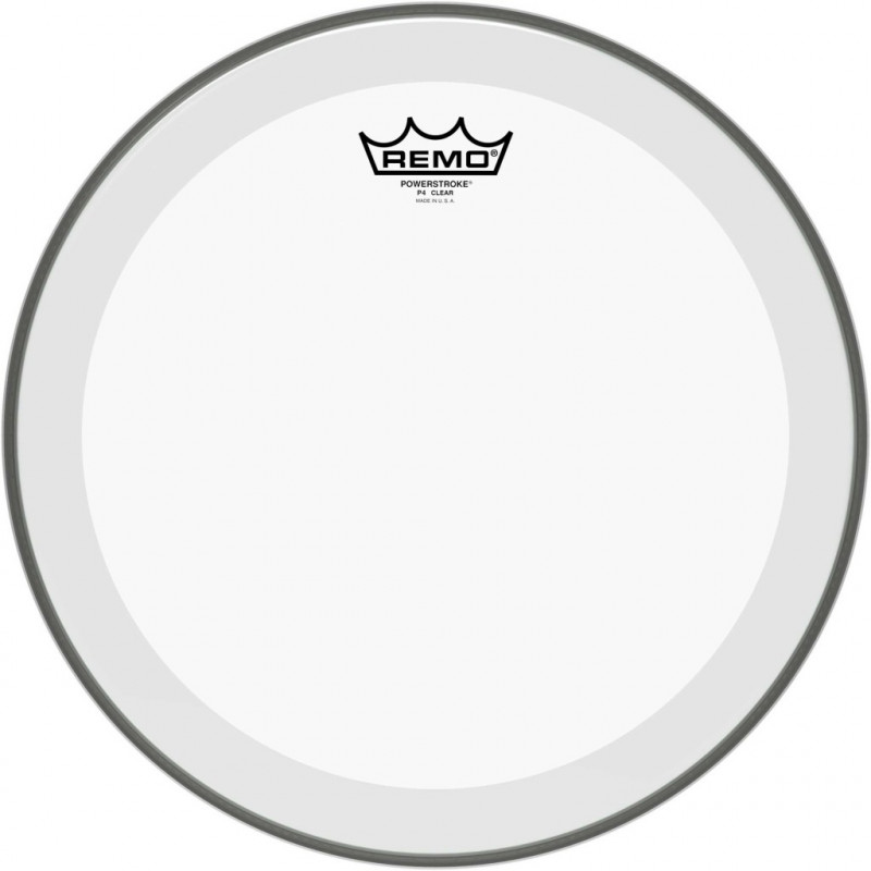 Remo P4-0314-BP - Peau Powerstroke 4 transparente 14" avec double pli pour Tom