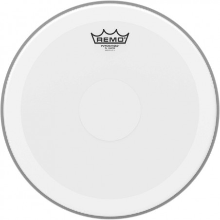 Remo P4-0114-C2 - Peau Powerstroke 4 sablée 14" avec double pli+renfort transparent