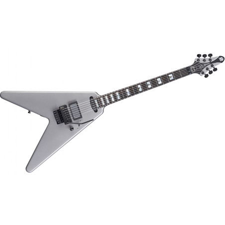 Framus WH-1 Wolf Hoffmann Artist Series - Metallic Silver - Guitare électrique