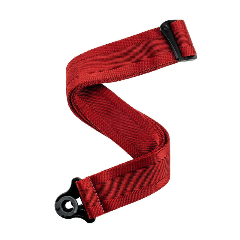 D'Addario 50BAL11 - Sangle  Auto Lock pour guitare, Blood Red