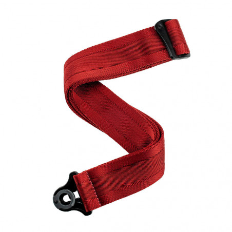 D'Addario 50BAL11 - Sangle  Auto Lock pour guitare, Blood Red