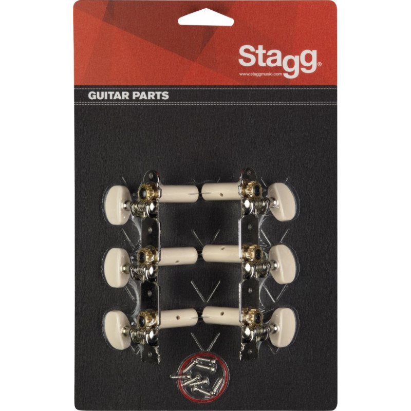 Stagg KG352 - Mécaniques 3+3 nickelées - guitare classique