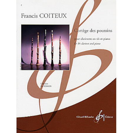 Cortège des poussins -  COITEUX Francis Partitions Clarinette et piano