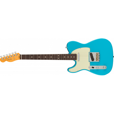 Fender American Professional II Telecaster- gaucher - Miami Blue