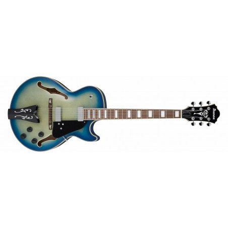 Ibanez GB10EM-JBB - Guitare électrique hollow body signature George Benson - Jet blue burst