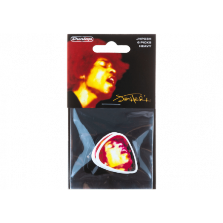 Dunlop JHP03H - Pack de 6 médiators Jimi Hendrix Electric ladyland heavy