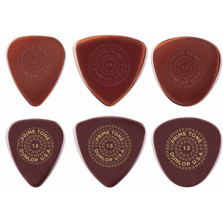 Dunlop PVP-PRIMETONE - 6 médiators Variety Pack Primetone