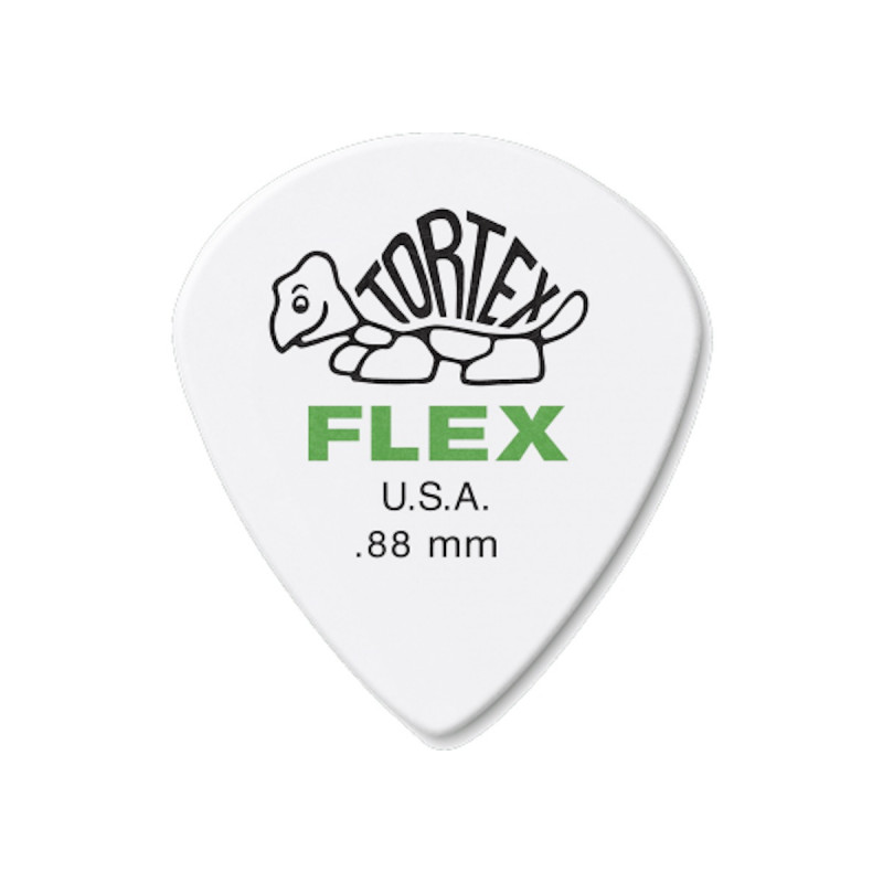 Dunlop 468R088 - Médiator Tortex Flex Jazz III 0,88mm à l'unité