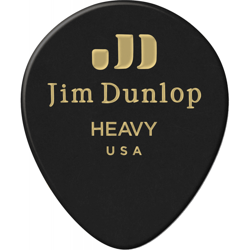 Dunlop 485R03HV - Médiator Black Teardrop heavy à l'unité