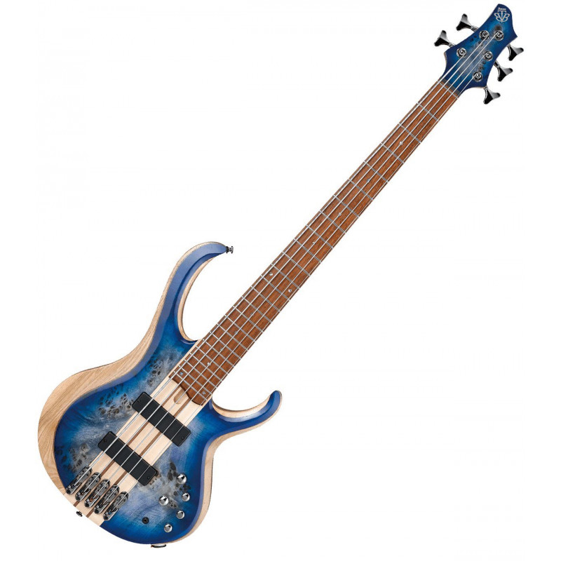 Ibanez BTB845-CBL - Basse électrique 5 cordes série BTB - Cerulean Blue Burst