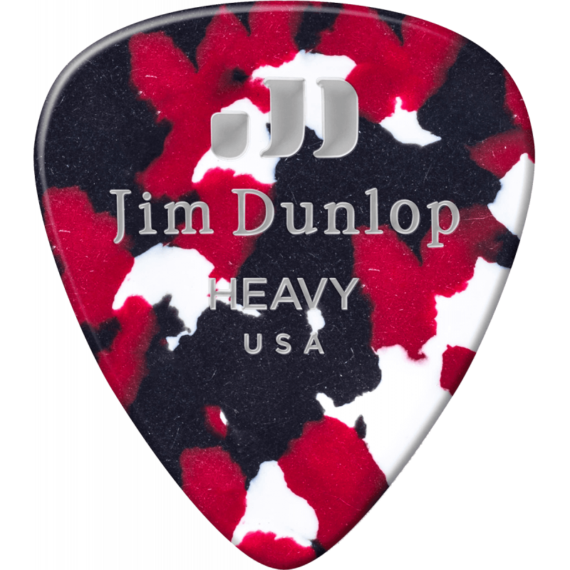 Dunlop 483R06HV - Médiator Celluloid Confetti heavy à l'unité