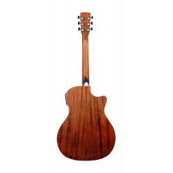 Cort GA-MEDX - Guitare électro-acoustique gaucher série Grand Regal - Naturel pores ouverts