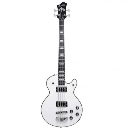 Hagstrom Swede Bass White Gloss - Basse électrique Diapason court