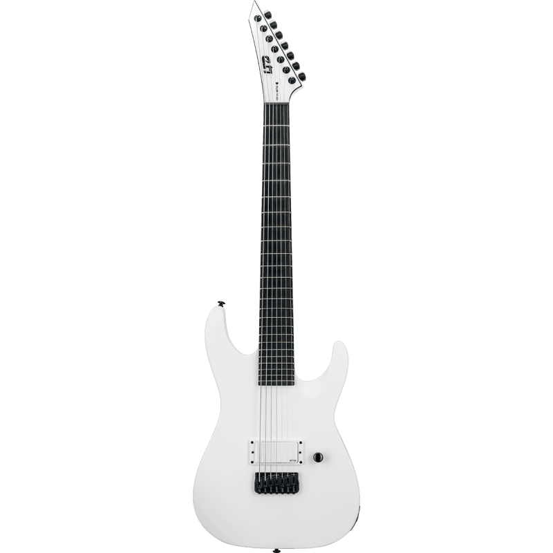 Ltd  M7BHTARM-SWS - Guitare électrique Baritone Ht Arctic Metal Snow White Satin