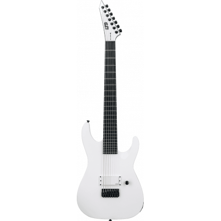 Ltd  M7BHTARM-SWS - Guitare électrique Baritone Ht Arctic Metal Snow White Satin