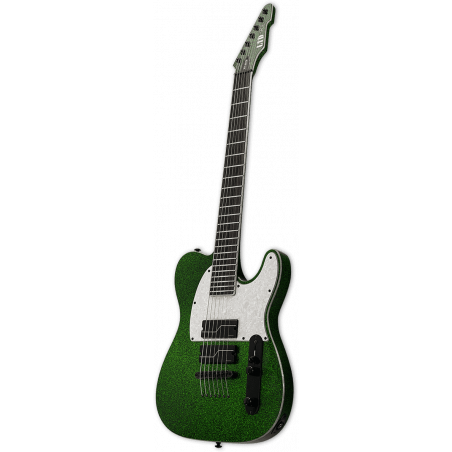 Ltd  SCT607-BGSP - Guitare électrique  Stephen Carpenter  Baritone Green Sparkle