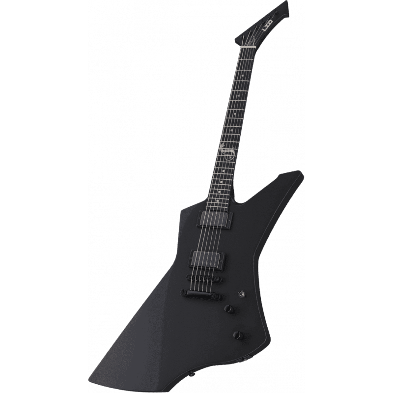 Ltd  SNAKEBYTE-BLKS - Guitare électrique Signature James Hetfield Snakebyte Black Satin