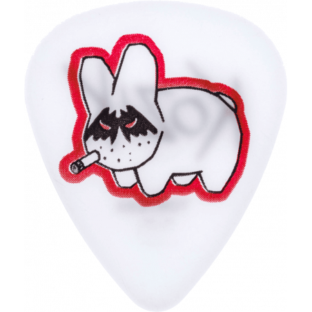 Dunlop  BL28R073 - Frank Kozik, sachet de 36 médiators, King of Rock, white 0.73 mm