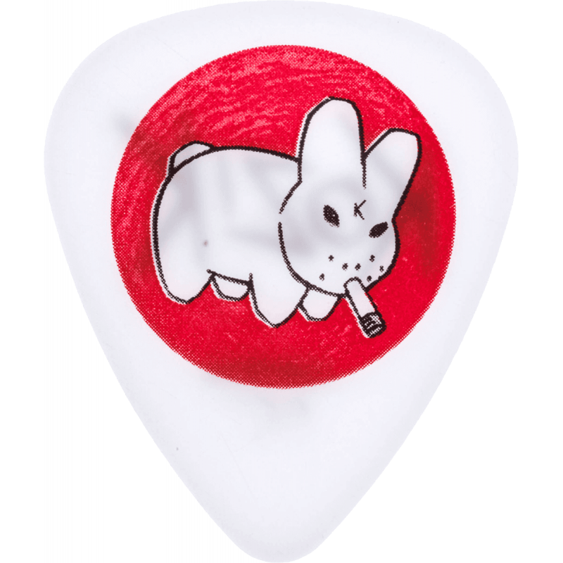 Dunlop  BL23R073 - Frank Kozik, sachet de 36 médiators, Devil Bunny, white 0.73 mm