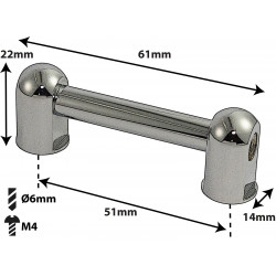 Sparedrum TL2D51 - Coquille Tube - 51mm - Double Tirant (x1)