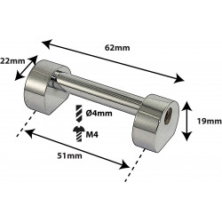 Sparedrum TL3D51 - Coquille Tube - 51mm - Double Tirant (x1)