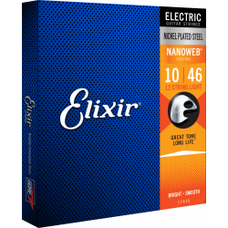 Elixir 12450 - Jeu de 12 cordes électriques Light - 10-46